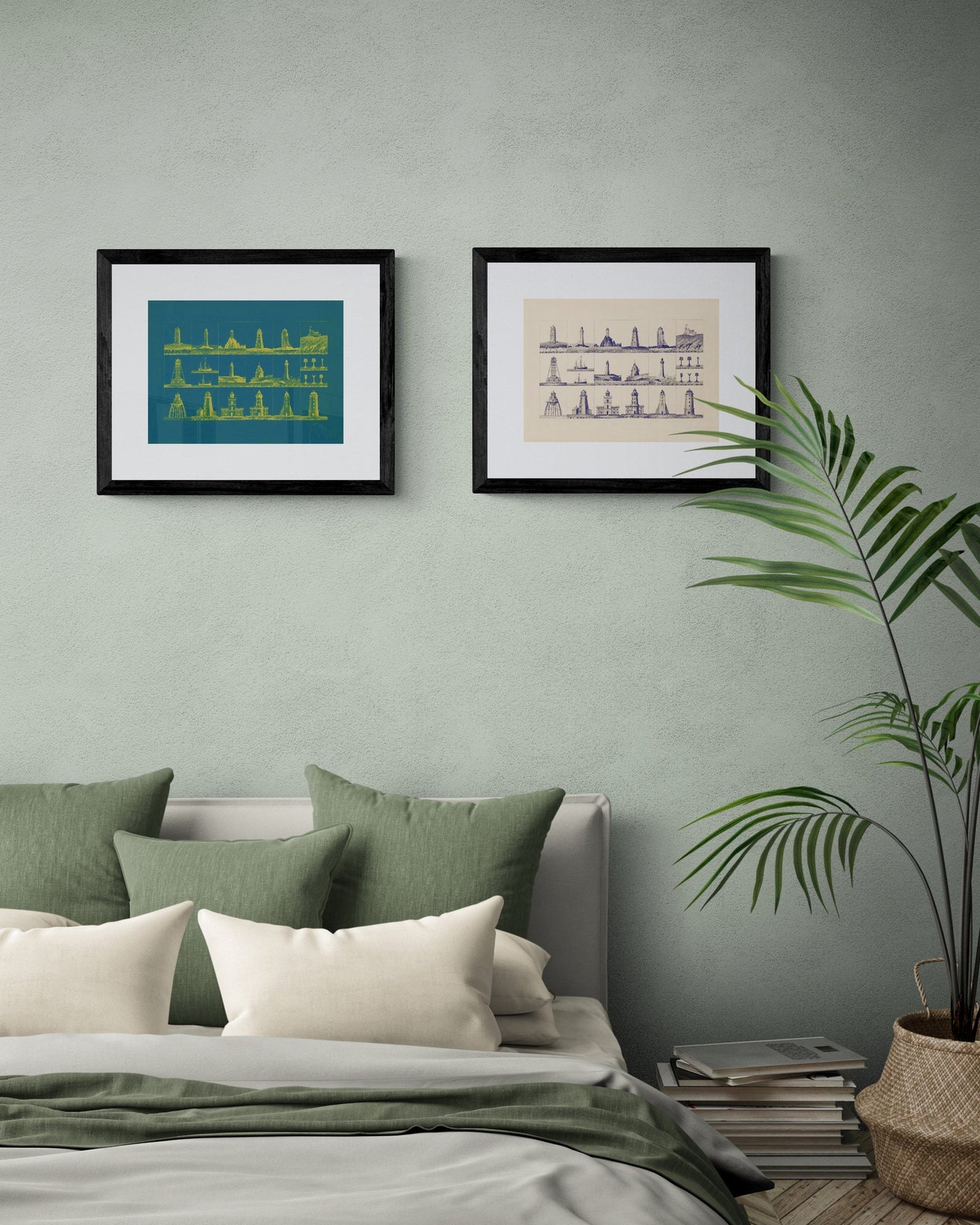 Lighthouse Antique Art Reproduction