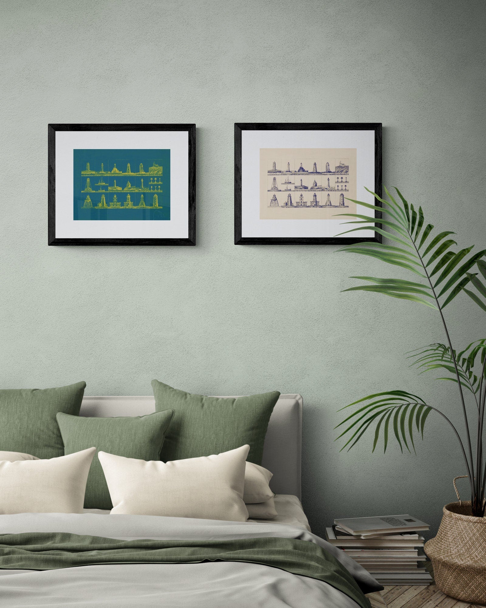 Lighthouse Antique Art Reproduction