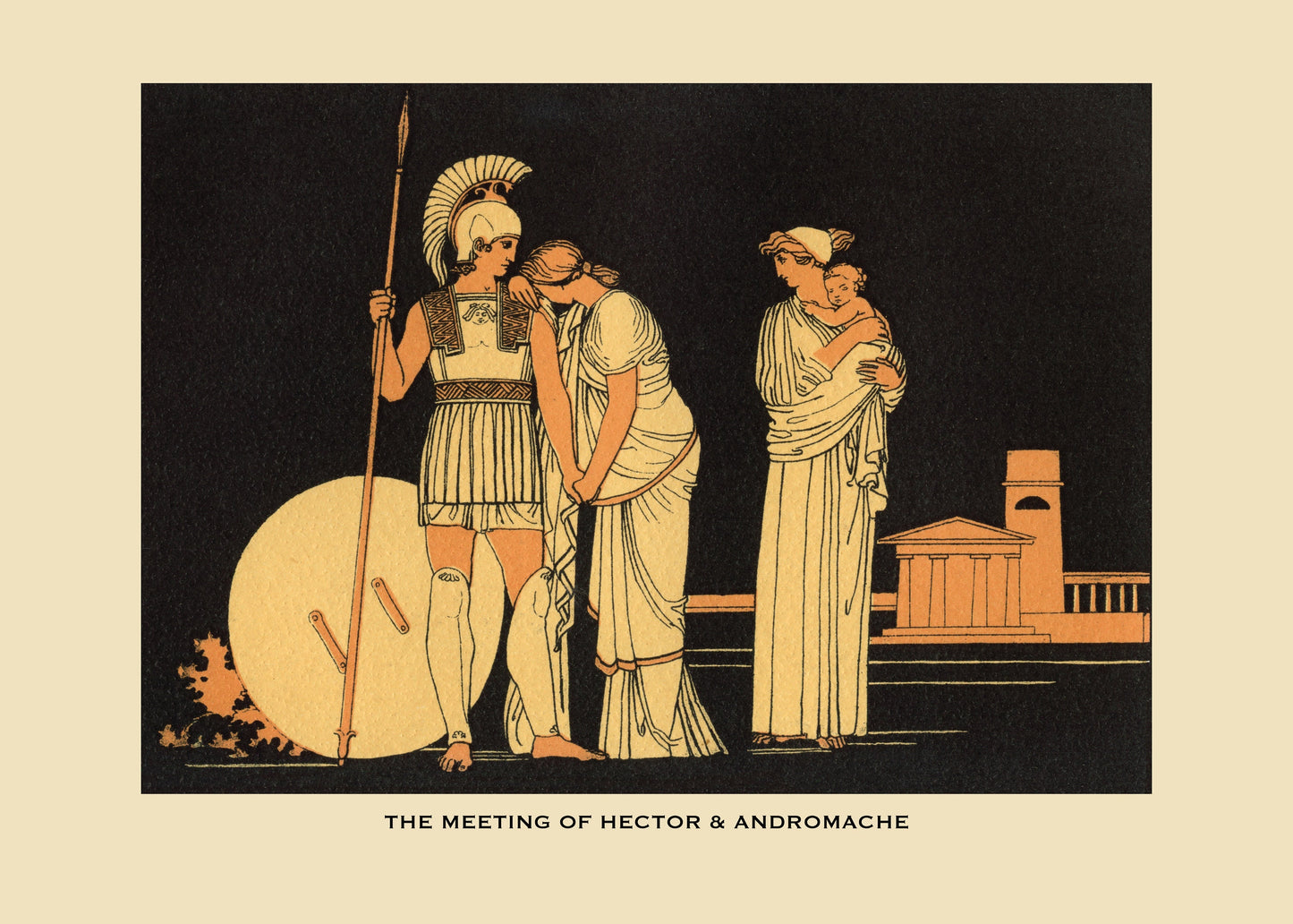 The Meeting of Hector & Andromache Print – antique art print from Ninska Designs
