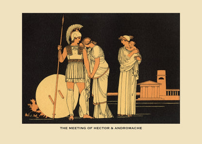The Meeting of Hector & Andromache Print – antique art print from Ninska Designs