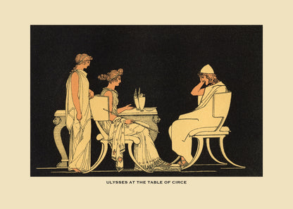 Ulysses at the table of Circe Print – antique art print from Ninska Designs
