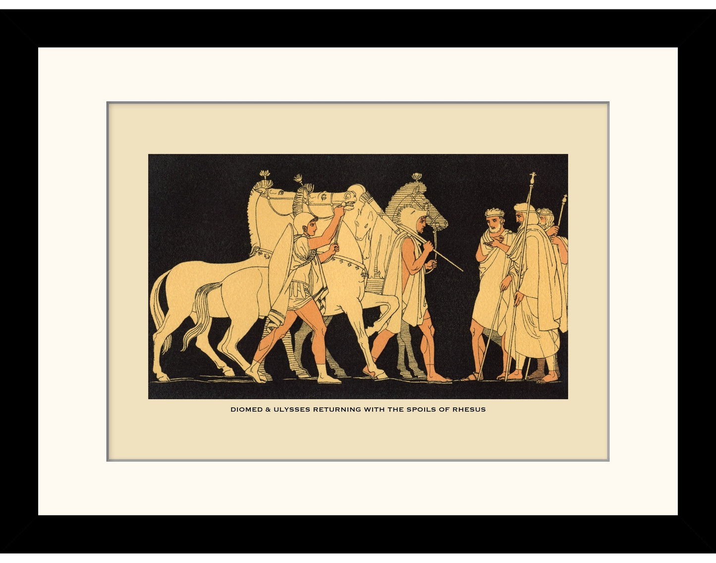 Diomed & Ulysses returning with the spoils of Rhesus Print