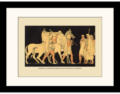 Diomed & Ulysses returning with the spoils of Rhesus Print