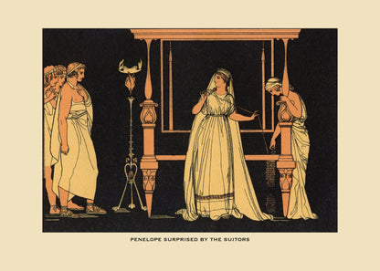 Penelope surprised by the Suitors Print – antique art print from Ninska Designs