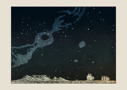 Star Map over Table Bay – antique art print from Ninska Designs