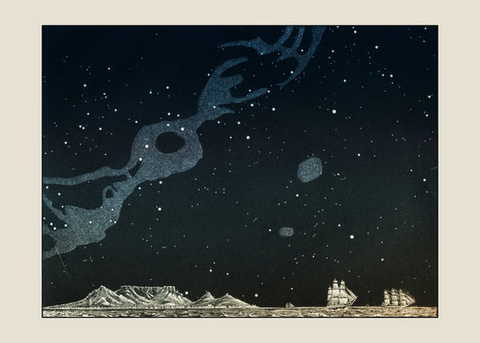 Star Map over Table Bay – antique art print from Ninska Designs