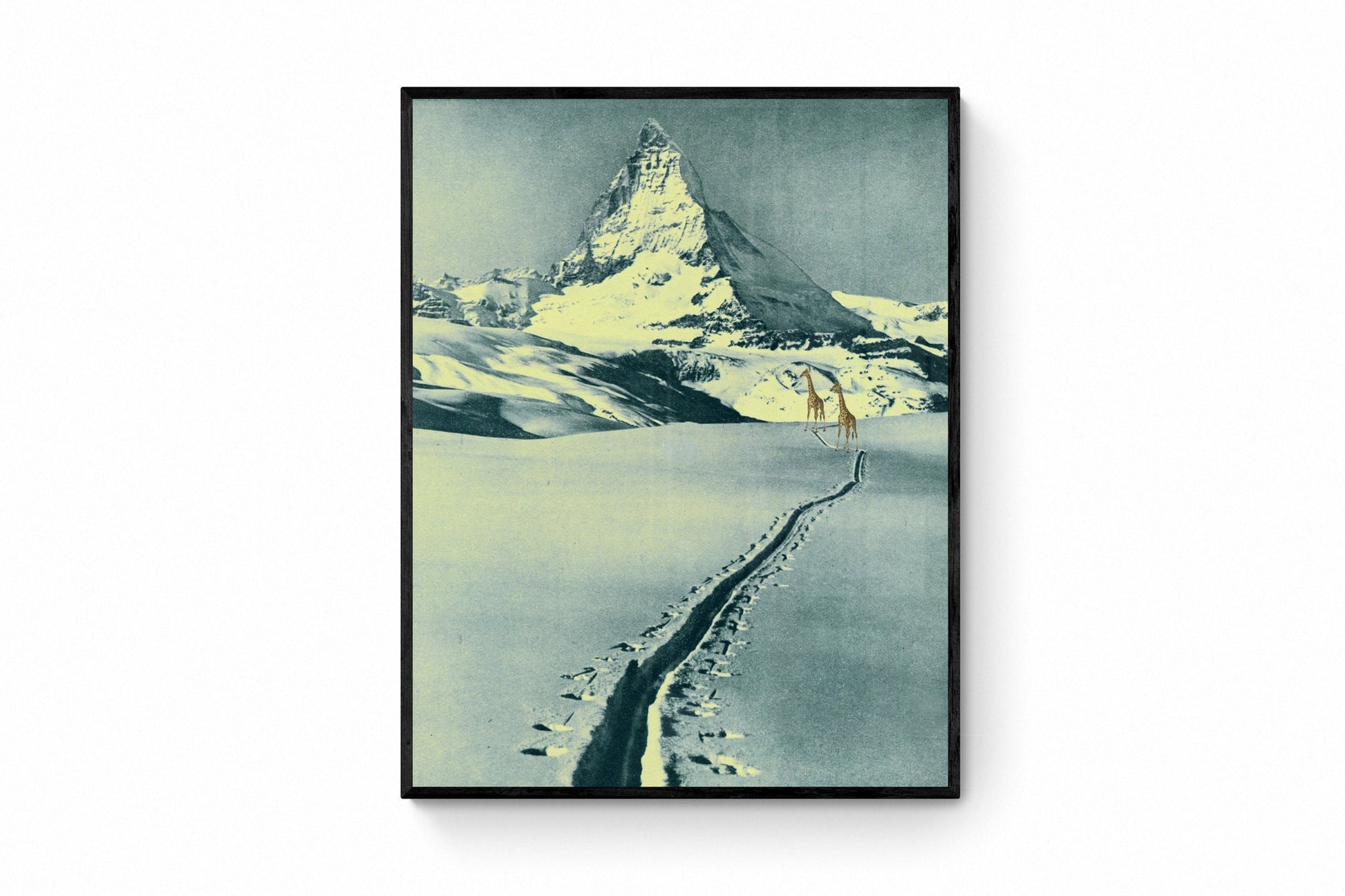 Giraffe Mountaineers Print – antique art print from Ninska Designs