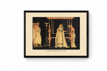 Penelope surprised by the Suitors Print