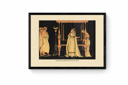 Penelope surprised by the Suitors Print