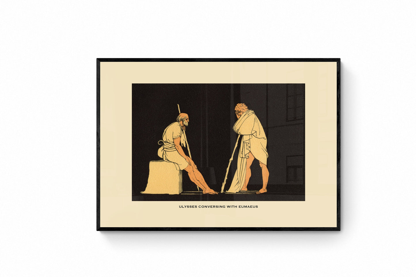 Ulysses conversing with Eumaeus Print