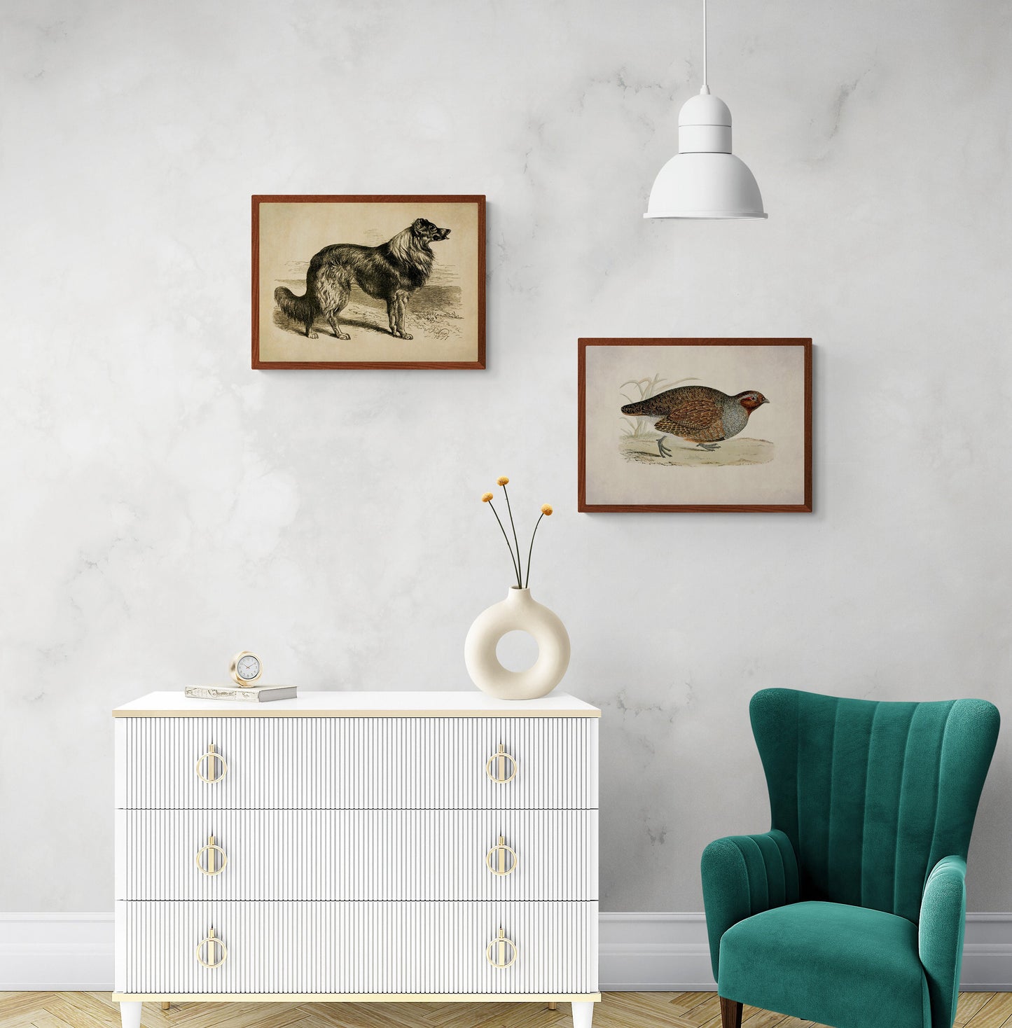 Collie or Sheep Dog - Antique Art Reproduction - Sheep Farmer - Country Decor - Vintage Wall Art - Available Framed