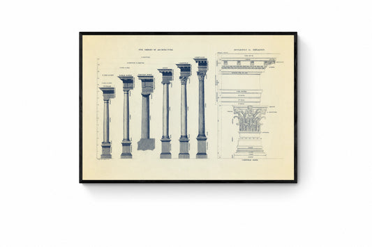 Orders of Architecture and Architectural Mouldings Print