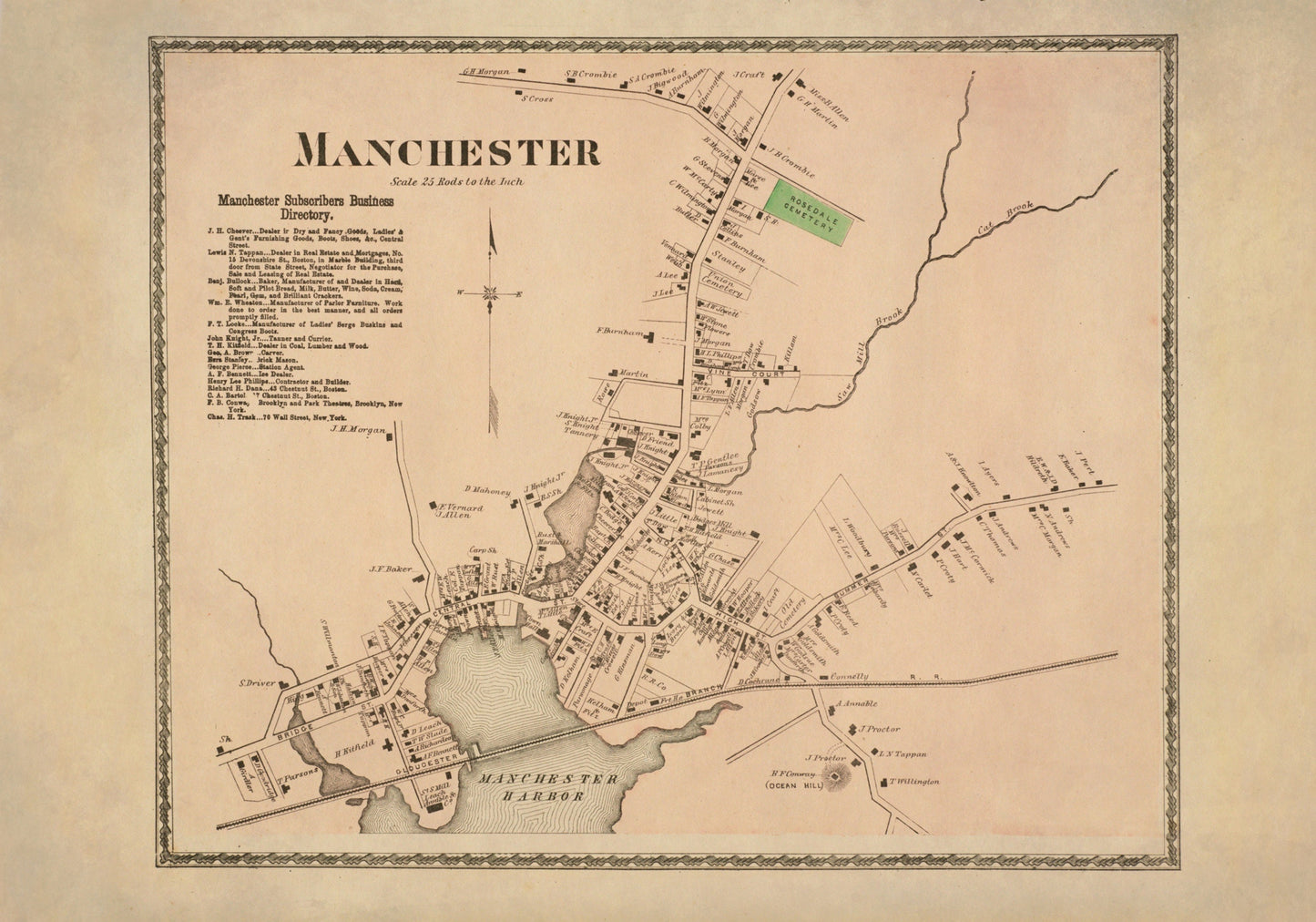 Manchester 1872 – antique art print from Ninska Designs
