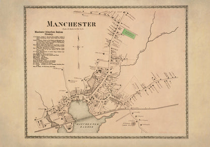 Manchester 1872 – antique art print from Ninska Designs
