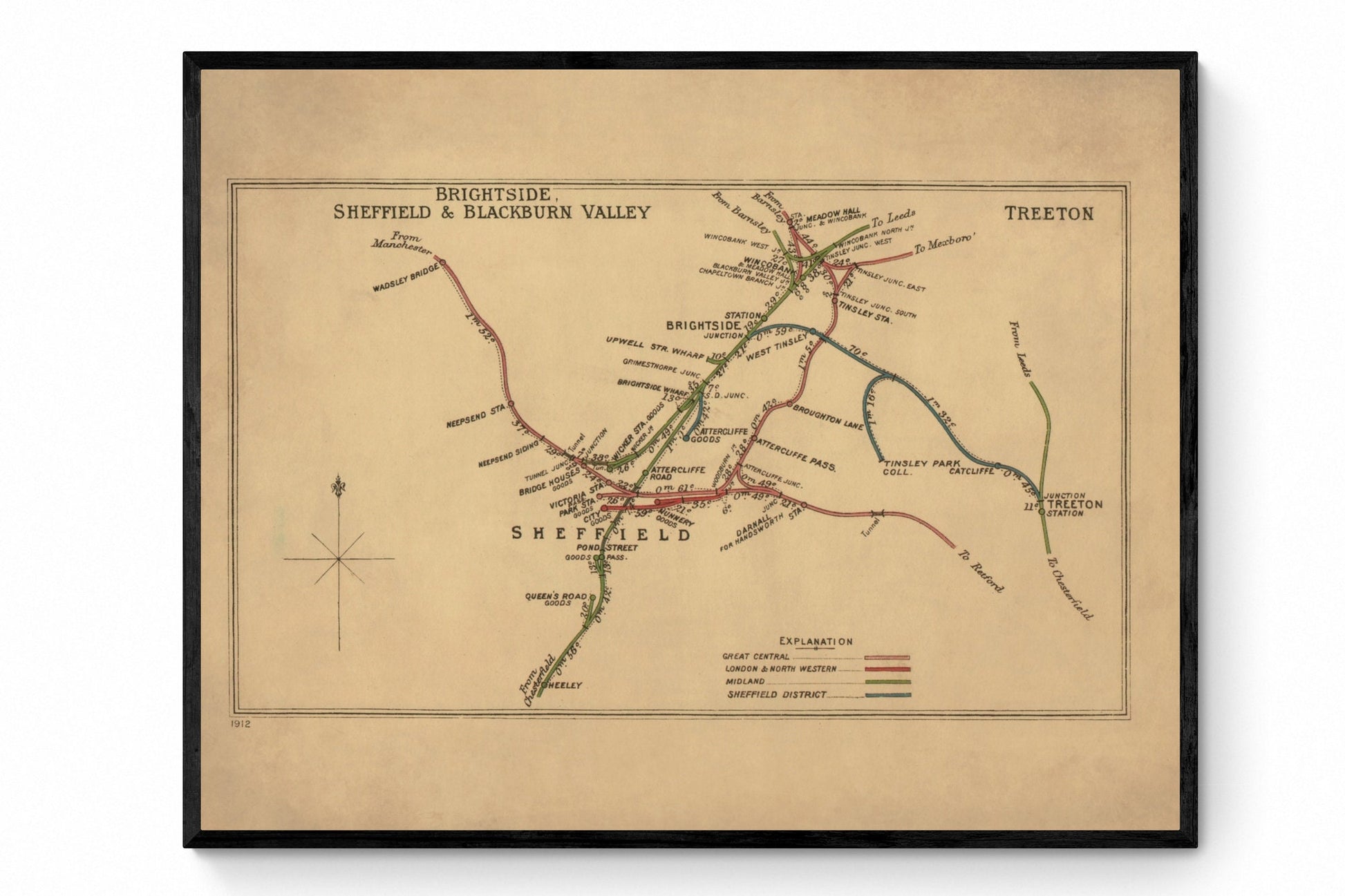 Railway Map 1912