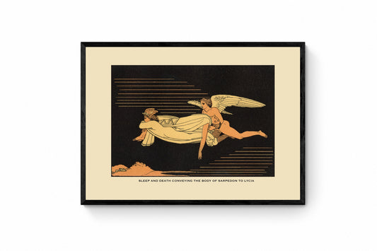 Sleep and Death conveying the body of Sarpedon to Lycia Print