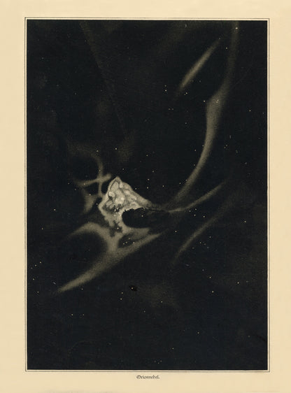 Orion Nebula Antique – antique art print from Ninska Designs