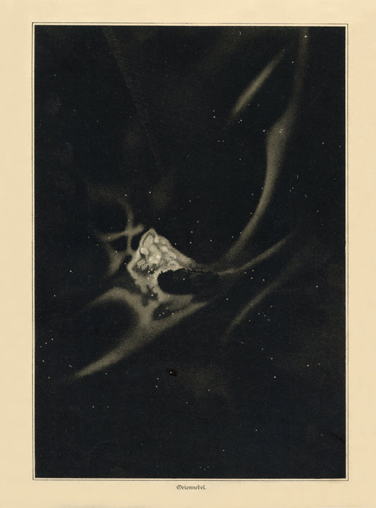 Orion Nebula Antique – antique art print from Ninska Designs