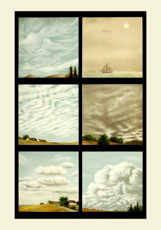 Cloud Formations Print – antique art print from Ninska Designs
