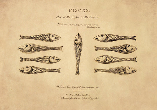 Pisces – antique art print from Ninska Designs